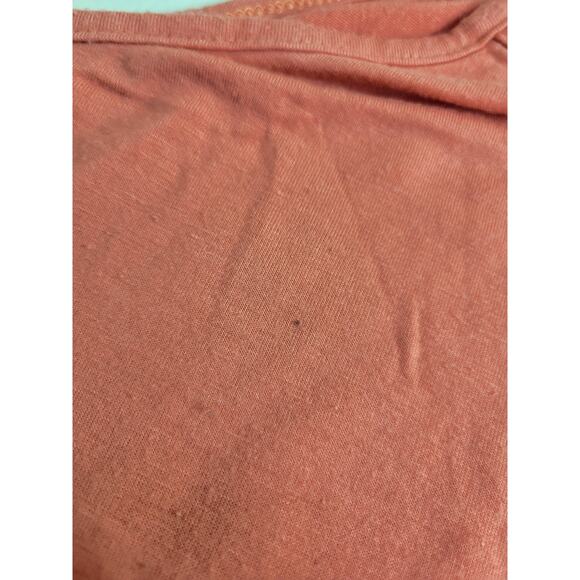 Vtg Discreet Maxi Dress Orange Sleeveless Cottage Beach Women's Size Large - Picture 8 of 9